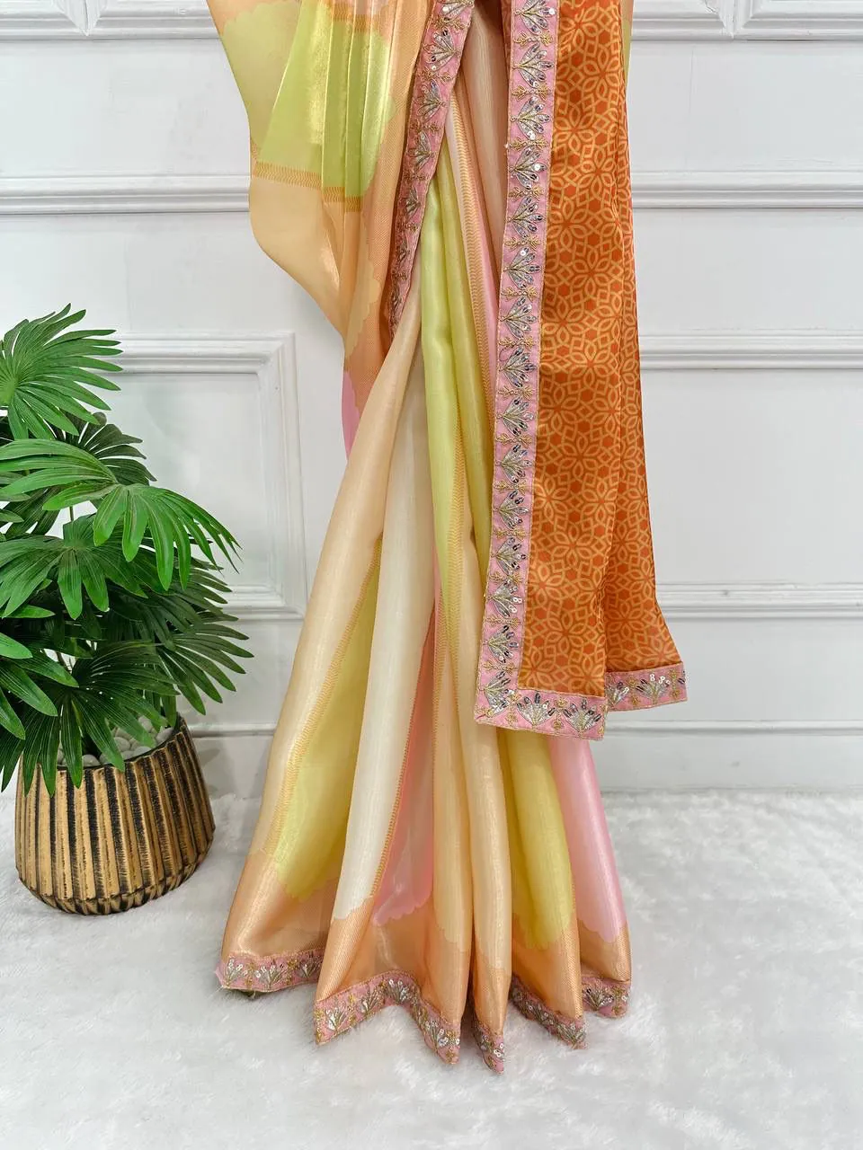 ST 467 Malty Color Jimmichu Digital Printed Embroidery Saree Casual, Wedding, Party, Festive, Events Etc. Expected Delivery 4-6 Working Days @1999/- | Designer Sarees, Sarees, Bollywood Sarees, Creative Sarees, Embroidered Sarees, Ethnic Saree, Modern Digital sarees, Party Wear Sarees