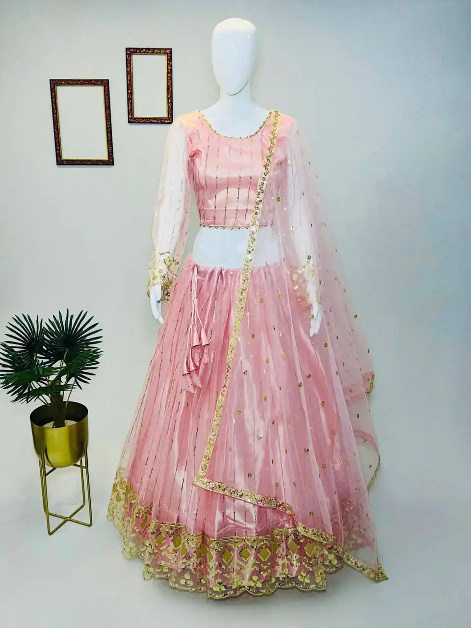 RC 237 Peach Color Heavy Soft Net Embroidery Sequins Lehenga Choli Casual, Party Wedding, Festive, Events Etc. Delivery  4-6 Working Days 1899/- | Lehenga, Bollywood Lehenga, Creative Lehenga, Designer Lehenga, Embroidered Lehenga, Party Wear Lehenga