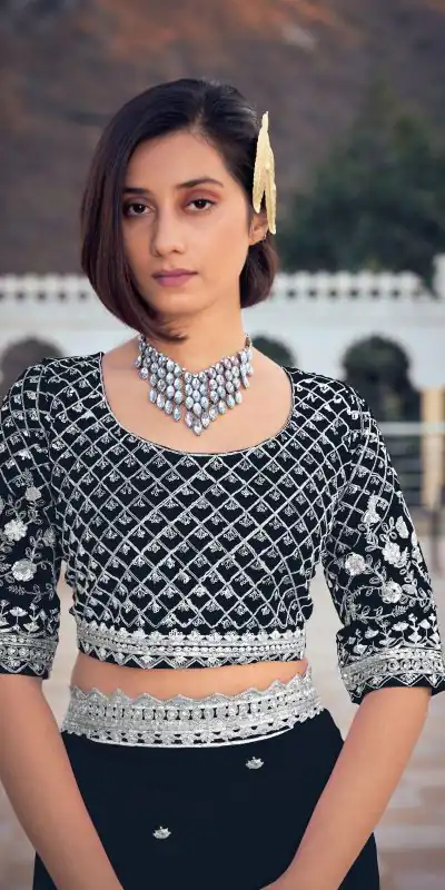 KT 244 Black  Color Bright Organza Silk Sequence Work Saree Blouse: Bangalore Silk Casual, Party Wear, Wedding   Expected Delivery 4-6 Working Days@1899/- | Designer Sarees, Sarees, Bollywood Sarees, Creative Sarees, Embroidered Sarees, Party Wear Sarees