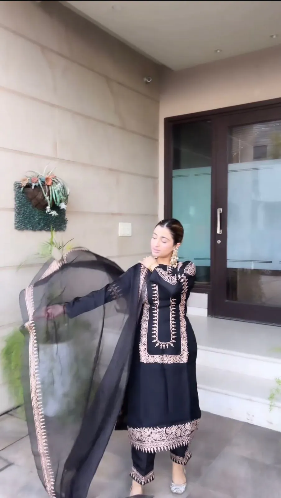 RTC 5679 Black Color Foix Georgette thread Sequence Work Gown Casual, Wedding, Party, Festive, Events Etc. Expected Delivery 4-6 Working Days @2049/- | Kurti, Bollywood Kurti, Creative Kurtis, Designer Kurti, Party Wear Kurti, Selfie Kurti