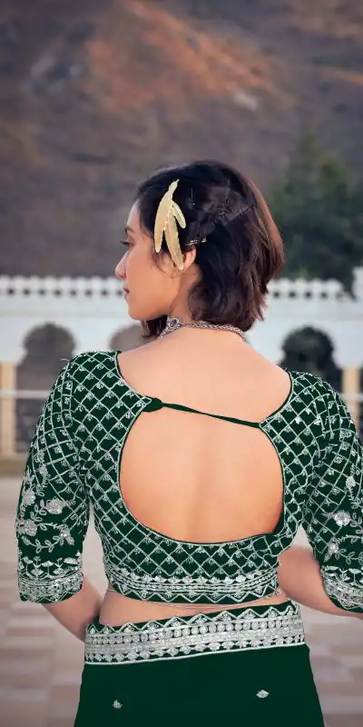 KT 244 Green Color Bright Organza Silk Sequence Work Saree Blouse: Bangalore Silk Casual, Party Wear, Wedding   Expected Delivery 4-6 Working Days@1899/- | Designer Sarees, Sarees, Bollywood Sarees, Creative Sarees, Embroidered Sarees, Party Wear Sarees