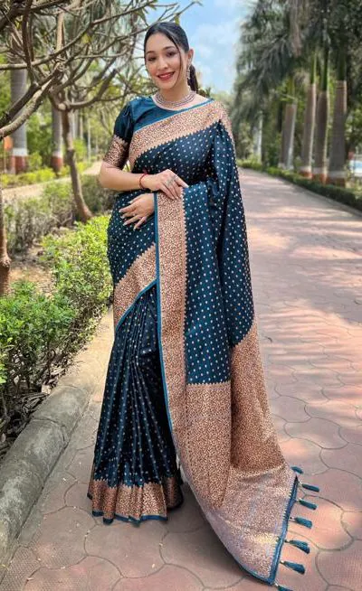 MS 436 Peacock Green Color Soft Lichi Silk Border And Rich Pallu Saree Casual, Party Wear, Wedding, Events, Etc. Expected Delivery 4-6 Working Days 1399/- | Designer Sarees, Sarees, Bollywood Sarees, Creative Sarees, Embroidered Sarees, Ethnic Saree, Modern Digital sarees, Party Wear Sarees