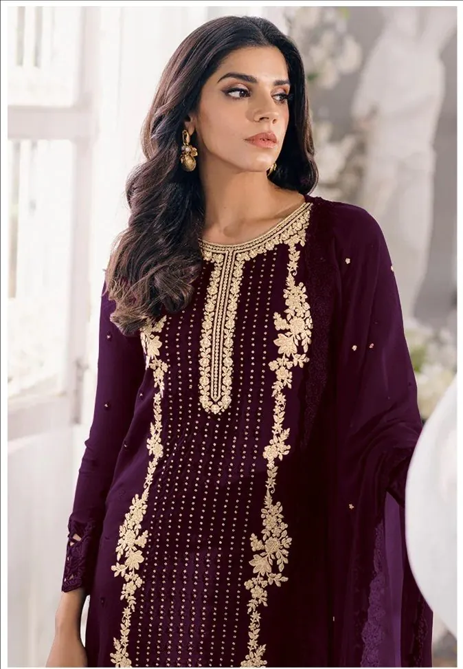 FC Mariya 1032 Purple Color Heavy Georgette Embroidery Anarkali Suit Wedding, Party, Festive events, etc. Expected Delivery  4-6 Working Days @1949/- | Anarkali Suits, Bollywood Anarkali, Creative-Anarkali, Designer Anarkali, Embroidered Anarkali, Party Wear Anarkali