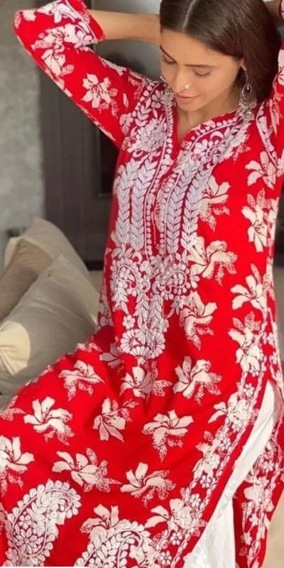 ST 150 Red Color Foix Georgette Fancy Digital Printed Salwar Suit Casual, Wedding, Party, Festive, Events Etc. Expected Delivery 4-6 Working Days @1750/- | Jump Suits, Salwar suit, Casual Suits, Creative suits, Designer Suits, Palazzo Suits, Party Wear Suits, Patiala Suits, Straight Suits