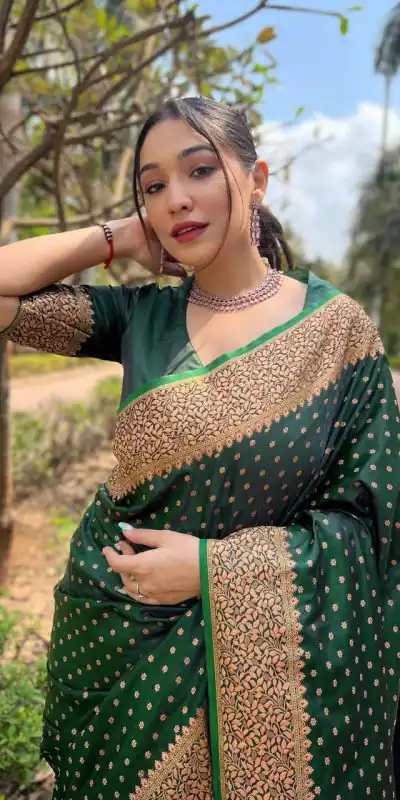 MS 436 Stone Green Color Soft Lichi Silk Border And Rich Pallu Saree Casual, Party Wear, Wedding, Events, Etc. Expected Delivery 4-6 Working Days 1399/- | Designer Sarees, Sarees, Bollywood Sarees, Creative Sarees, Embroidered Sarees, Ethnic Saree, Modern Digital sarees, Party Wear Sarees