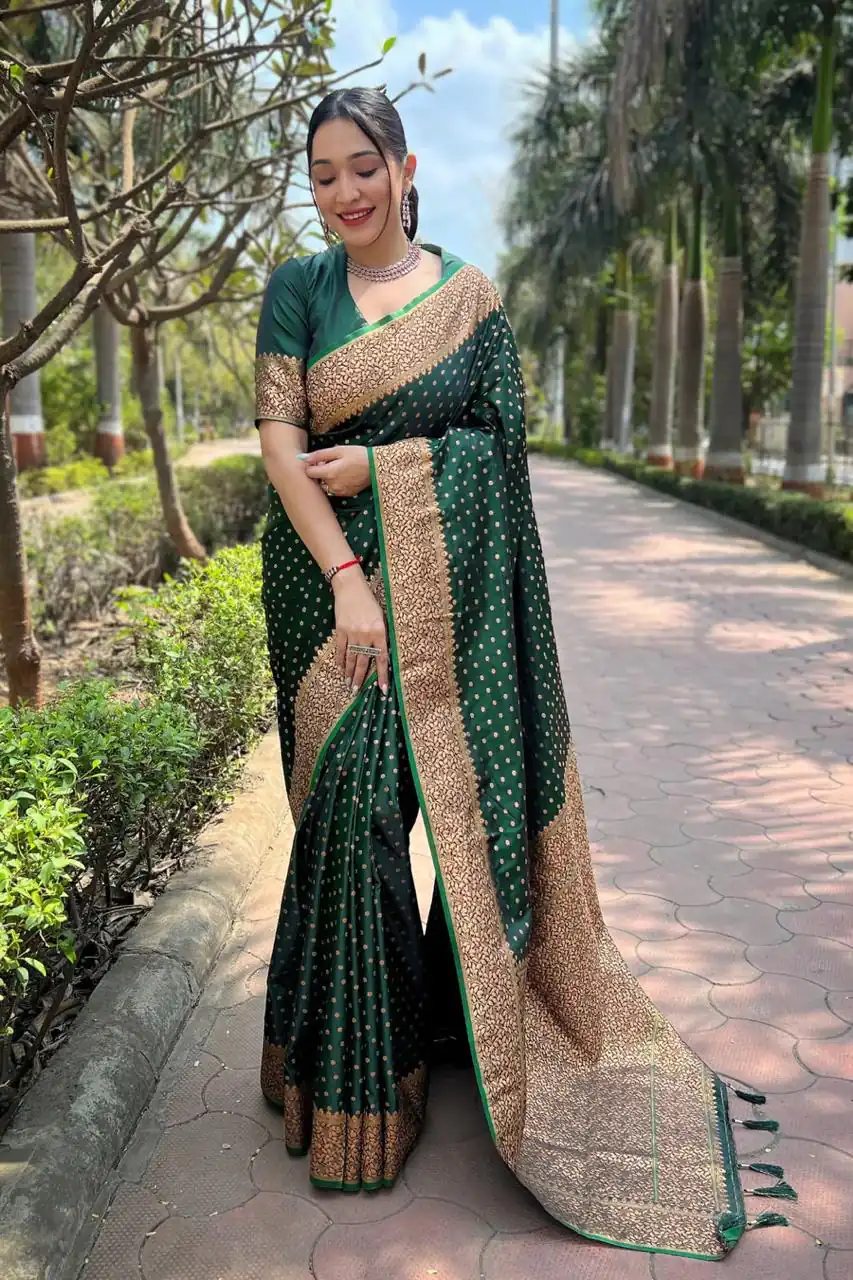 MS 436 Stone Green Color Soft Lichi Silk Border And Rich Pallu Saree Casual, Party Wear, Wedding, Events, Etc. Expected Delivery 4-6 Working Days 1399/- | Designer Sarees, Sarees, Bollywood Sarees, Creative Sarees, Embroidered Sarees, Ethnic Saree, Modern Digital sarees, Party Wear Sarees