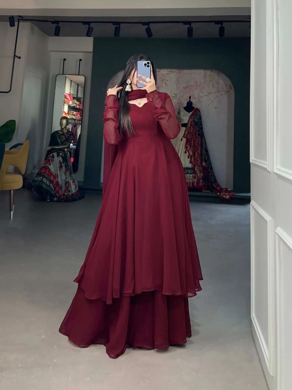 YNF3502 Maroon Color Georgette Plain Top Plain Plaza And Dupatta Casual, Wedding, Party, Festive, Events Etc.  Expected Delivery  4-6 Working Days @1999/- | Jump Suits, Salwar suit, Casual Suits, Creative suits, Designer Suits, Palazzo Suits, Party Wear Suits, Patiala Suits, Straight Suits