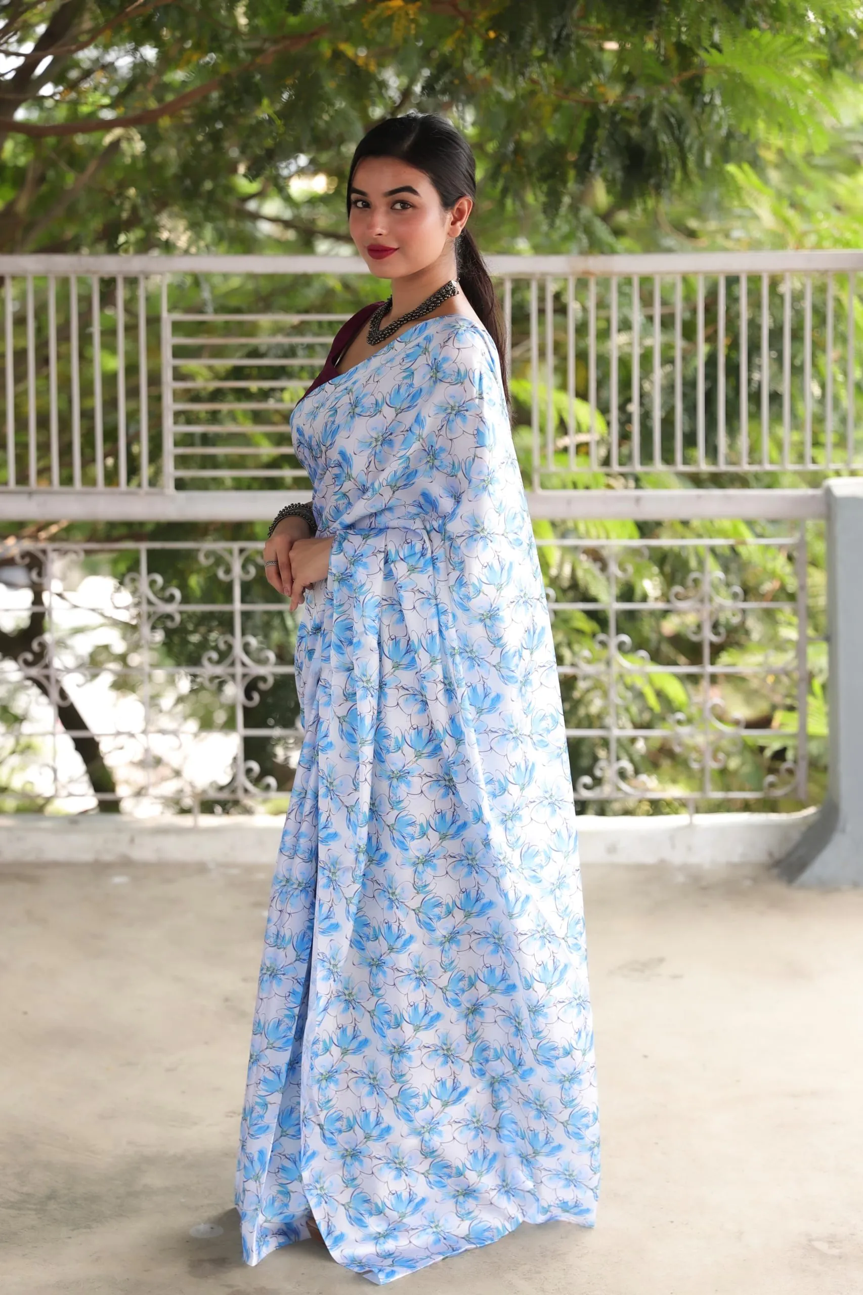 Veechis 105 Light Blue Heavy Devsena Soft Silk Saree Digital Print Saree Casual, Party , Festive, Events Etc. Expected Delivery 4-6 Working Days @1499/- | Designer Sarees, Sarees, Bollywood Sarees, Creative Sarees, Embroidered Sarees, Modern Digital sarees, Party Wear Sarees