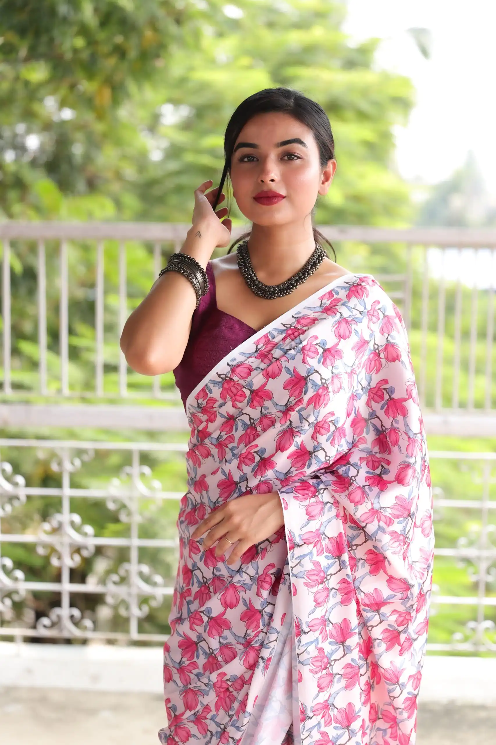 Veechis 105 Pink Heavy Devsena Soft Silk Saree Digital Print Saree Casual, Party , Festive, Events Etc. Expected Delivery 4-6 Working Days @1499/- | Designer Sarees, Sarees, Bollywood Sarees, Creative Sarees, Embroidered Sarees, Modern Digital sarees, Party Wear Sarees