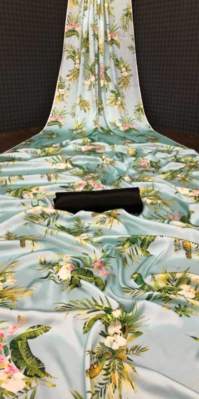 Veechis AROHI Icy Green Color Heavy Devsena Soft Silk Saree Digital Print Saree Casual, Party Festive, Events Etc. Expected Delivery 4-6 Working Days @1499 | Designer Sarees, Sarees, Bollywood Sarees, Creative Sarees, Embroidered Sarees, Modern Digital sarees, Party Wear Sarees