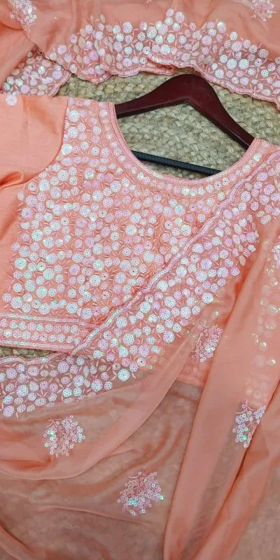 SF Salaar 263 Orange Color Pure Soft Tabby Organza Butta Nd Work Saree Casual, Wedding, Festive, Events Etc. Expected Delivery 4-6 Working Days @2149/- | Designer Sarees, Sarees, Bollywood Sarees, Creative Sarees, Embroidered Sarees, Ethnic Saree, Modern Digital sarees, Party Wear Sarees