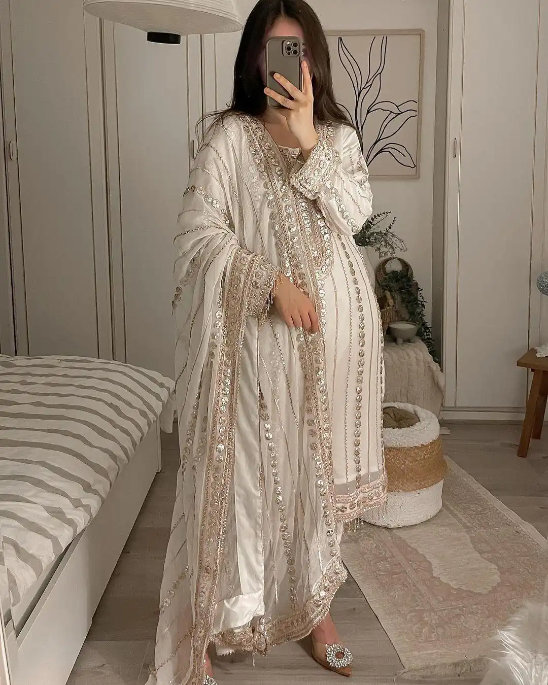 LG 1832 White Color Georgette Embroidery Foil Work Salwar Suit Casual, Wedding, Festive, Events Expected Delivery 4-6 Working Days @2149/- | Jump Suits, Salwar suit, Casual Suits, Creative suits, Designer Suits, Palazzo Suits, Party Wear Suits, Patiala Suits, Straight Suits