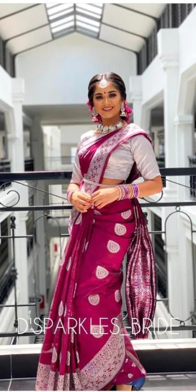 MS 437 Red Color Soft Lichi Silk Border And Rich Pallu Saree Casual, Party Wear, Wedding, Events, Etc. Expected Delivery 4-6 Working Days 1399/- | Designer Sarees, Sarees, Bollywood Sarees, Creative Sarees, Embroidered Sarees, Ethnic Saree, Modern Digital sarees, Party Wear Sarees