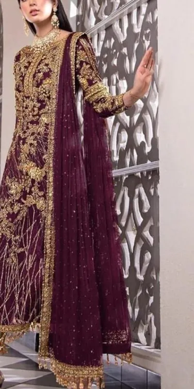 Ds 455 Purple Color Net Embroidery Diamond Work Sharara Suit With Diamond Work    Wedding, Party, Festive, Events Etc. Expected Delivery 4-6 Working Days @1949 | Salwar suit, Casual Suits, Creative suits, Designer Suits, Palazzo Suits, Party Wear Suits, Straight Suits