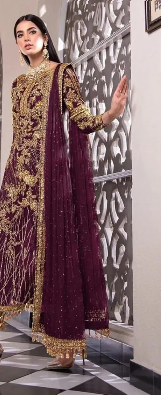 Ds 455 Purple Color Net Embroidery Diamond Work Sharara Suit With Diamond Work    Wedding, Party, Festive, Events Etc. Expected Delivery 4-6 Working Days @1949 | Salwar suit, Casual Suits, Creative suits, Designer Suits, Palazzo Suits, Party Wear Suits, Straight Suits
