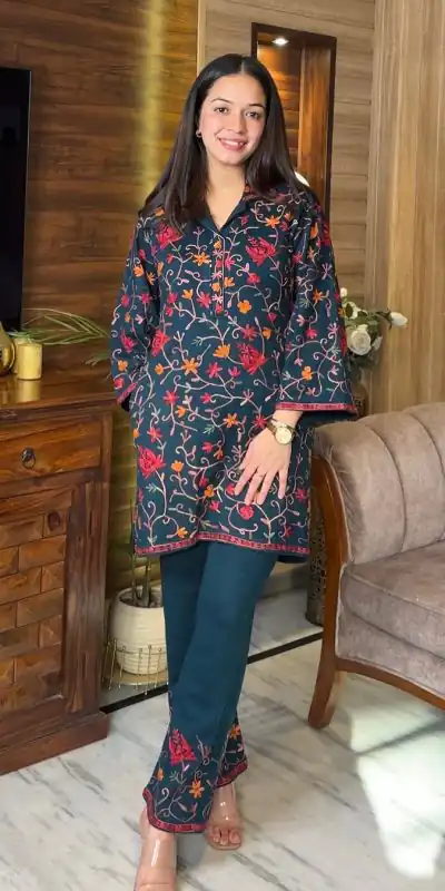 KD 1436 Navy Blue Color Rayon Embroidery Work Salwar Suit Casual, Party, Festive, Events Etc. Expected Delivery 4-6 Working Days @1899 /- | Jump Suits, Salwar suit, Casual Suits, Creative suits, Designer Suits, Palazzo Suits, Party Wear Suits, Patiala Suits, Straight Suits