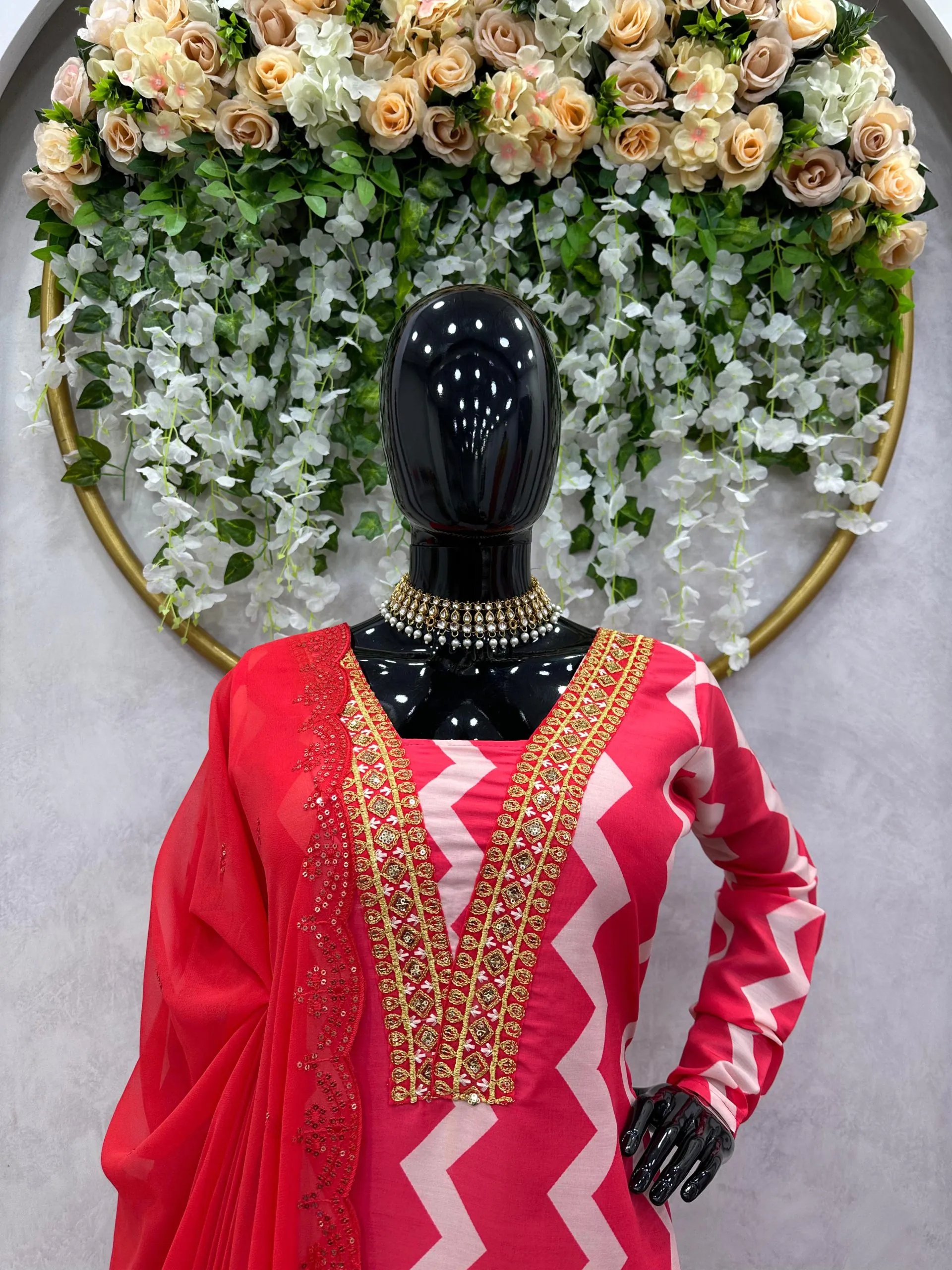 FC 5683 Pink Maslin Digital Print Thread Sequence Kurti thread Work Dupatta Wedding, Party, Festive, Events Etc. Expected Delivery 4-6 Working Days  @1849/- | Kurti, Bollywood Kurti, Creative Kurtis, Designer Kurti, Party Wear Kurti, Selfie Kurti