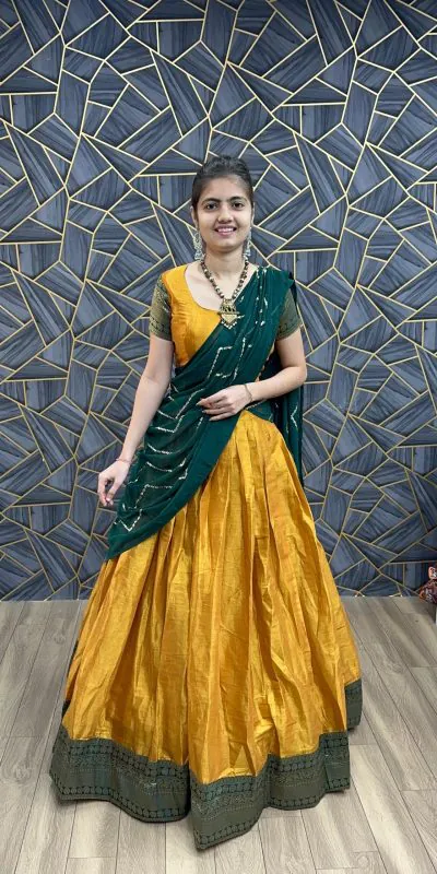 PC 305 Yellow Color Choline Jaccard Viking Patta Lehenga Choli Casual, Party Wear, Events, Festivals Wear Etc. Expected Delivery 4-6 Working Days @2149/- | Lehenga, Bollywood Lehenga, Creative Lehenga, Designer Lehenga, Embroidered Lehenga, Party Wear Lehenga