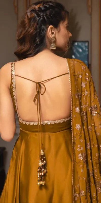 SRK 5128 Coffee Color Heavy Faux Georgette With Fully Flair Salwar Suit Wedding, Party, Festive, Events Expected Delivery 4-6 Working Days @ 1899/- | Casual Suits, Jump Suits, Salwar suit, Creative suits, Designer Suits, Palazzo Suits, Party Wear Suits, Patiala Suits, Straight Suits