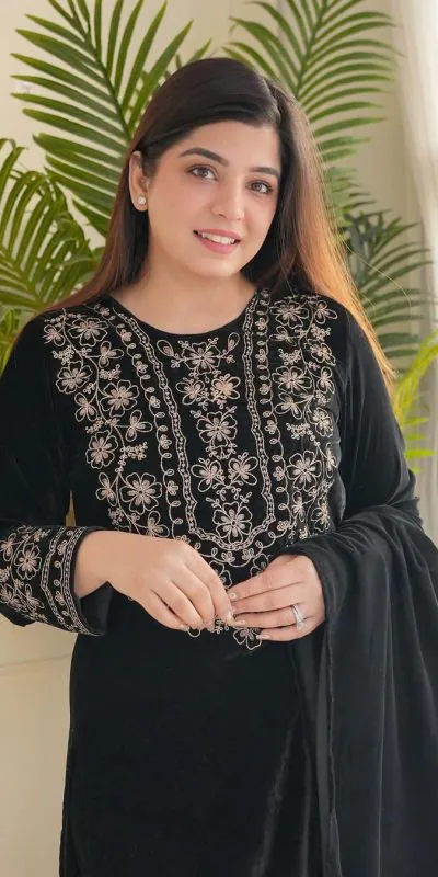 LG-1786 Black Color Viscos Velvet Embroidery Salwar Suit Paint Free Size Casual, Wedding, Festive, Events Etc. Expected Delivery 4-6 Working Days @1899/- | Salwar suit, Casual Suits, Creative suits, Designer Suits, Party Wear Suits, Patiala Suits, Straight Suits