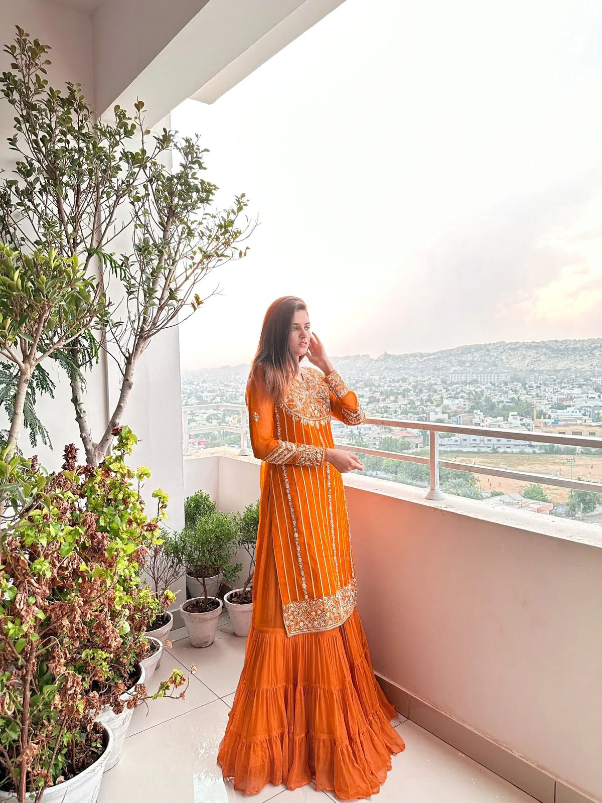 KD 1241 Orange Color Faux Georgette Thread Sequence Salwar Suit Casual, Party, Wedding, Festive, Events Etc.  Expected Delivery 4-6 Working Days @1949/- | Jump Suits, Salwar suit, Casual Suits, Creative suits, Designer Suits, Palazzo Suits, Party Wear Suits, Patiala Suits, Straight Suits