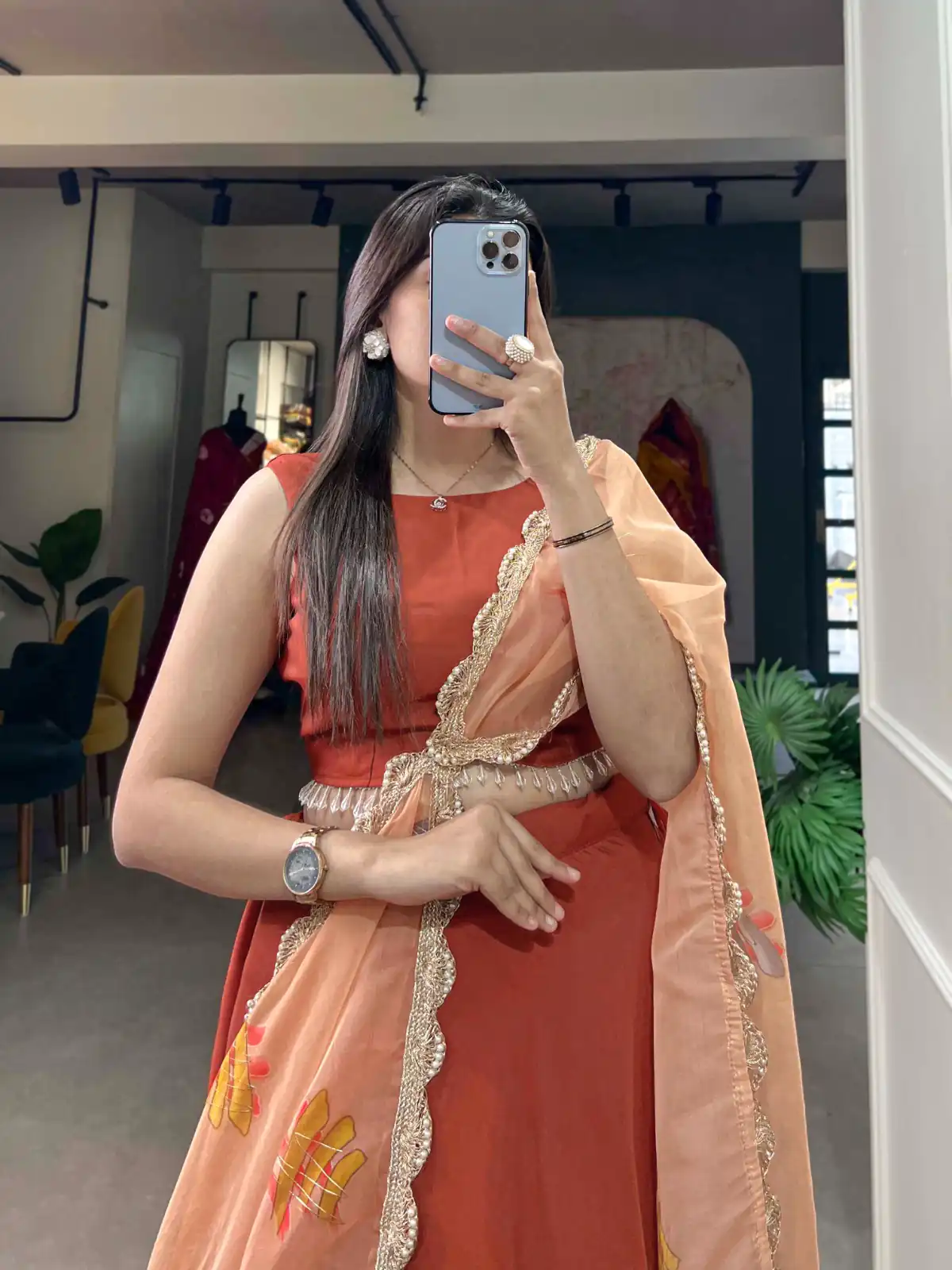 LNB1004 Bright Orange Color Polyester Viscose Chadri Lehenga Choli Gotta Patti Lace Festive Party Wedding, Events etc. Delivery 4-6 Working Days @2349/- | Lehenga, Bollywood Lehenga, Creative Lehenga, Designer Lehenga, Embroidered Lehenga, Party Wear Lehenga