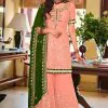 Grand Light Pink Color Faux Georgette Embroidery Salwar Suit