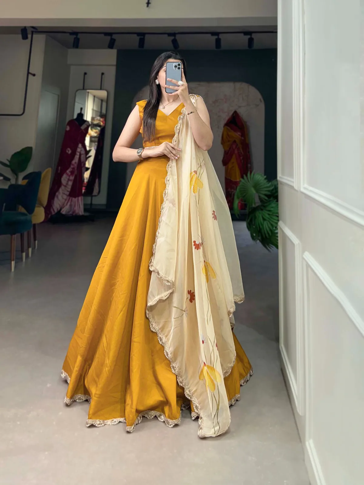 LNB1004 Mustard Color Polyester Viscose Chadri Lehenga Choli Gotta Patti Lace Festive Party Wedding, Events etc. Delivery 4-6 Working Days @2349/- | Lehenga, Bollywood Lehenga, Creative Lehenga, Designer Lehenga, Embroidered Lehenga, Party Wear Lehenga