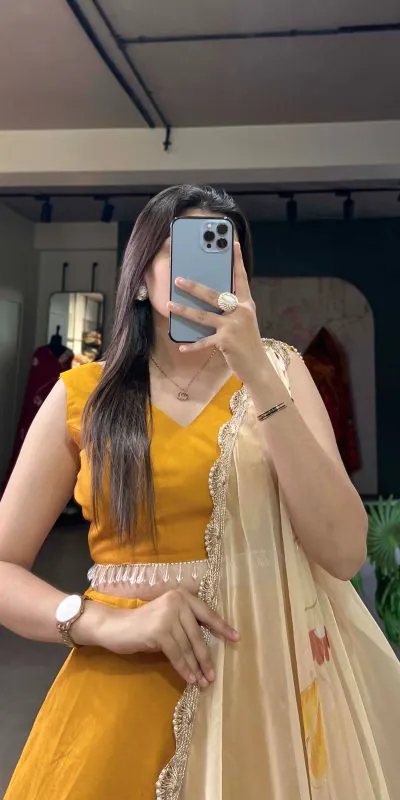 LNB1004 Mustard Color Polyester Viscose Chadri Lehenga Choli Gotta Patti Lace Festive Party Wedding, Events etc. Delivery 4-6 Working Days @2349/- | Lehenga, Bollywood Lehenga, Creative Lehenga, Designer Lehenga, Embroidered Lehenga, Party Wear Lehenga