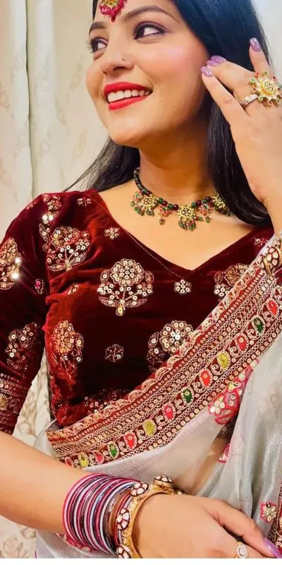 VT 539 Ash Blue Color Organza Designer Multi Thread Work Saree And Blouse Casual, Wedding, Festive, Events . Expected Delivery  4-6 Working Days @1999/- | Designer Sarees, Sarees, Bollywood Sarees, Creative Sarees, Embroidered Sarees, Ethnic Saree, Modern Digital sarees, Party Wear Sarees