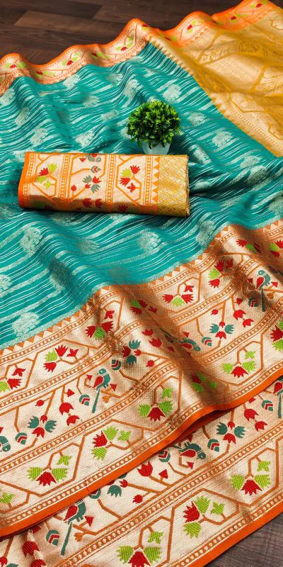 MB™️  3263 Green Color Pure Lichi Silk Gold Zari Weaving Saree Casual, Wedding, Party, Festival, Events, Etc. Expected Delivery 4-6 Working Days @1599/- | Designer Sarees, Sarees, Bollywood Sarees, Creative Sarees, Embroidered Sarees, Ethnic Saree, Modern Digital sarees, Party Wear Sarees