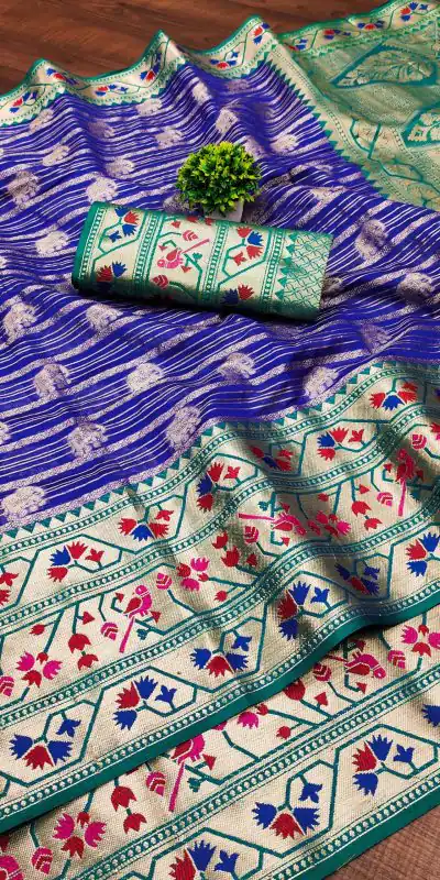 MB™️ 3263 Royal Blue Color Pure Lichi Silk Gold Zari Weaving Saree Casual, Wedding, Party, Festival, Events, Etc. Expected Delivery 4-6 Working Days @1599/- | Designer Sarees, Sarees, Bollywood Sarees, Creative Sarees, Embroidered Sarees, Ethnic Saree, Modern Digital sarees, Party Wear Sarees