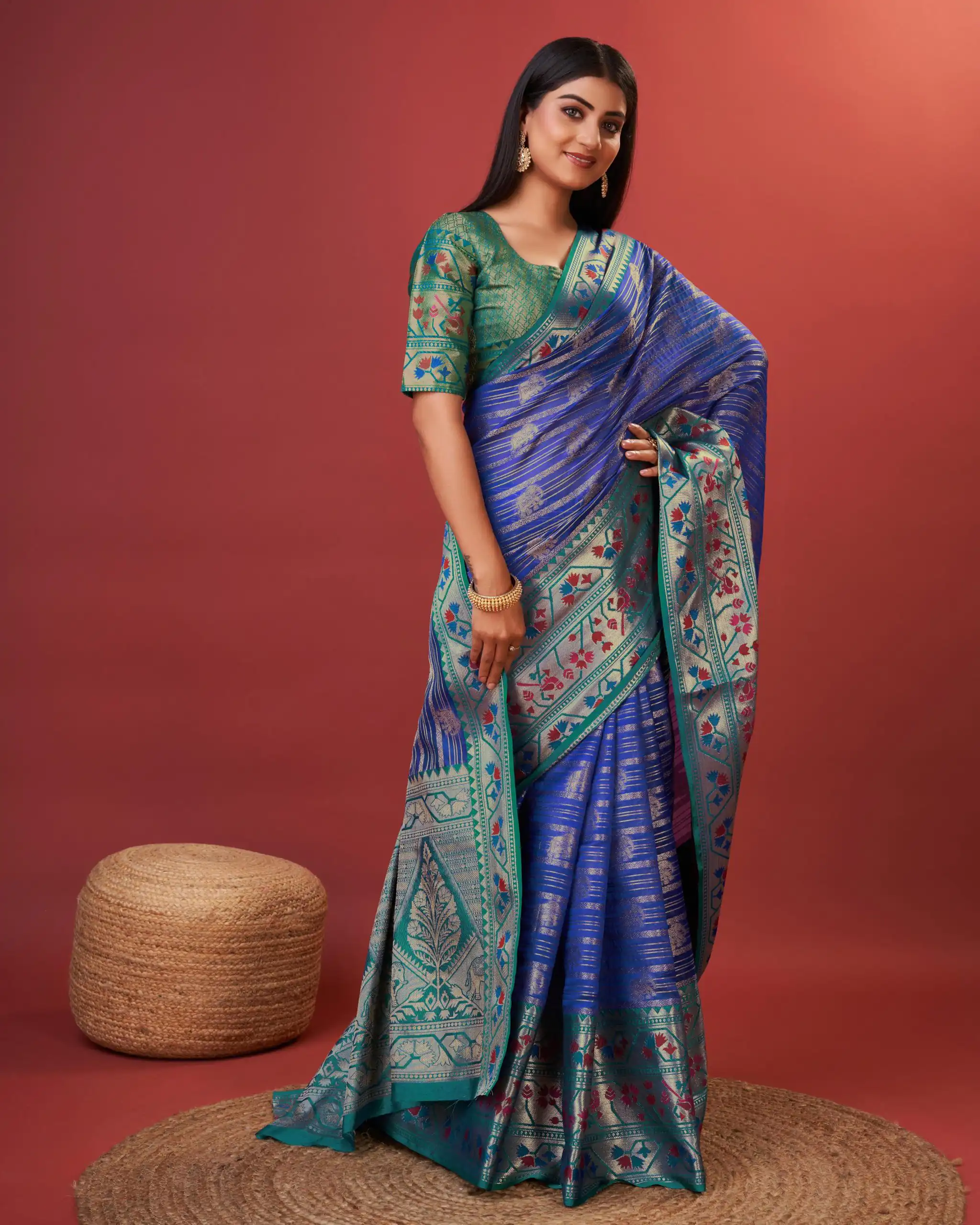 MB™️ 3263 Royal Blue Color Pure Lichi Silk Gold Zari Weaving Saree Casual, Wedding, Party, Festival, Events, Etc. Expected Delivery 4-6 Working Days @1599/- | Designer Sarees, Sarees, Bollywood Sarees, Creative Sarees, Embroidered Sarees, Ethnic Saree, Modern Digital sarees, Party Wear Sarees