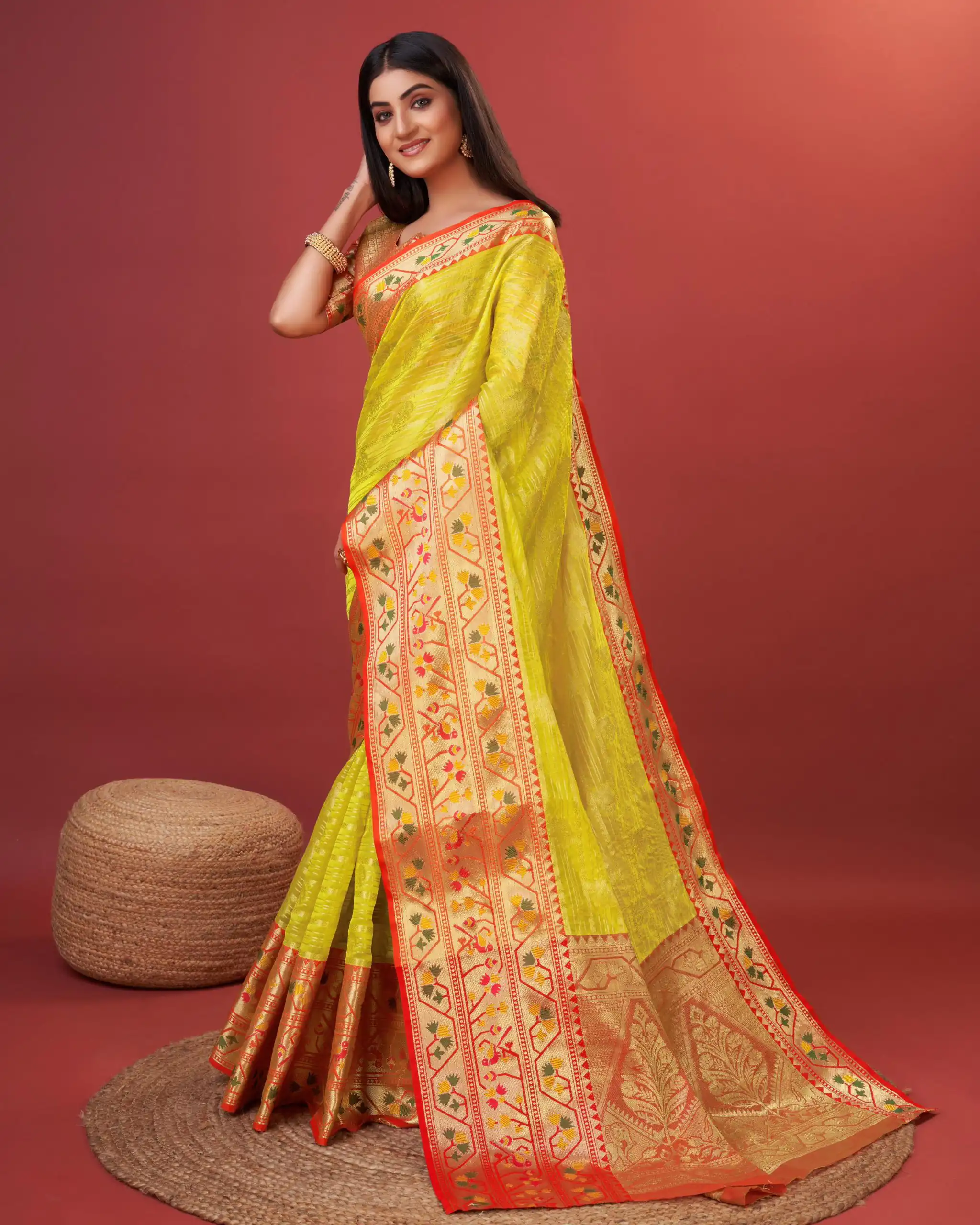 MB™️  3263 Yellow Color Pure Lichi Silk Gold Zari Weaving Saree Casual, Wedding, Party, Festival, Events, Etc. Expected Delivery 4-6 Working Days @1599/- | Designer Sarees, Sarees, Bollywood Sarees, Creative Sarees, Embroidered Sarees, Ethnic Saree, Modern Digital sarees, Party Wear Sarees