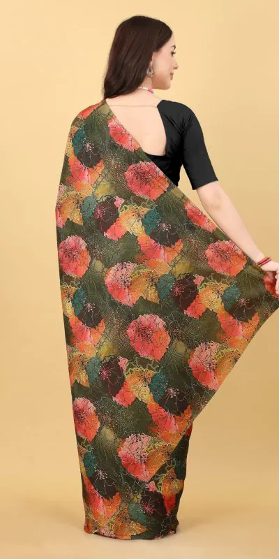 Veechis 107 Black Color Heavy Devsena Soft Silk Beautiful Digital Printed Saree Casual, Party Festive, Events Etc. Expected Delivery 4-6 Working Days @1499/ | Designer Sarees, Sarees, Bollywood Sarees, Creative Sarees, Embroidered Sarees, Modern Digital sarees, Party Wear Sarees