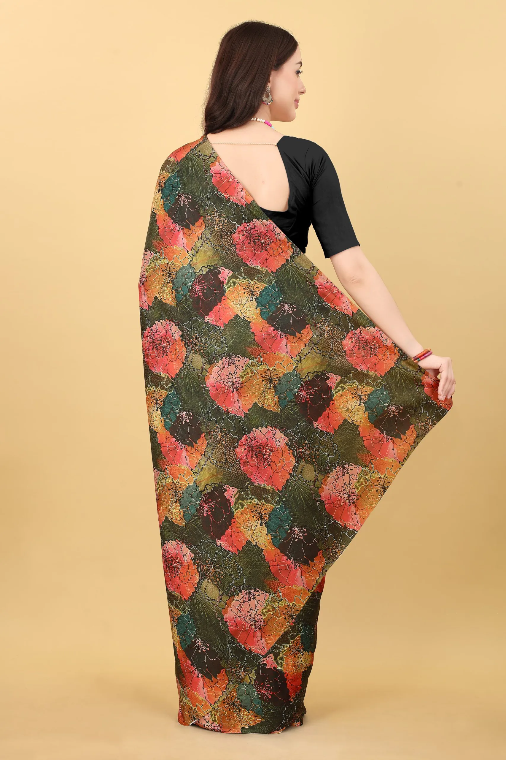 Veechis 107 Black Color Heavy Devsena Soft Silk Beautiful Digital Printed Saree Casual, Party Festive, Events Etc. Expected Delivery 4-6 Working Days @1499/ | Designer Sarees, Sarees, Bollywood Sarees, Creative Sarees, Embroidered Sarees, Modern Digital sarees, Party Wear Sarees
