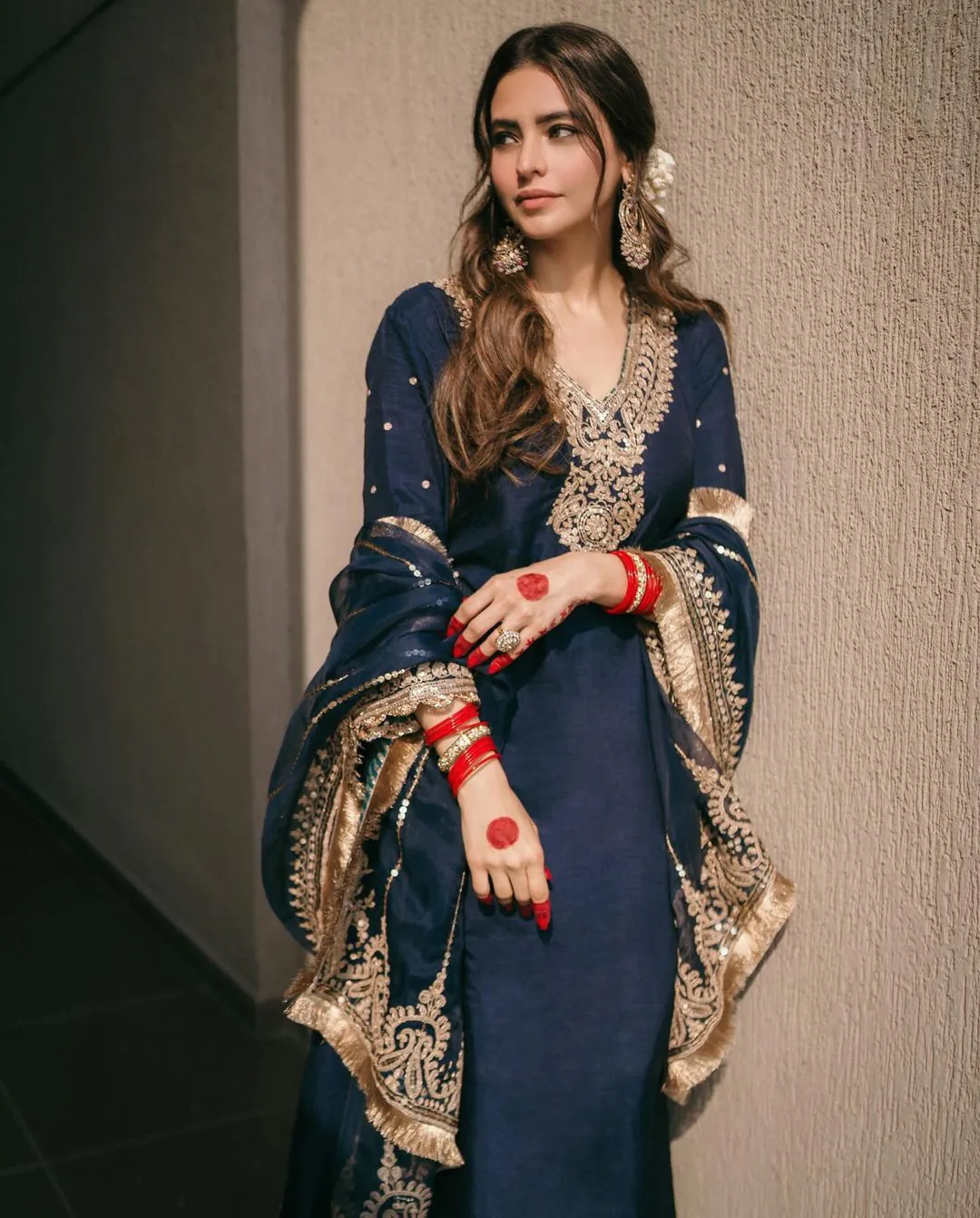 SRK 5153 Navy Blue Color Pure Chinnon Silk Embroidery Sequence Salwar Suit Wedding, Party, Festive, Events Expected Delivery 4-6 Working Days @ 1899/- | Jump Suits, Salwar suit, Casual Suits, Creative suits, Designer Suits, Palazzo Suits, Party Wear Suits, Patiala Suits, Straight Suits