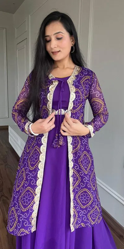  Ram 003 Purple Color Georgette Heavy Embroidery Anarkali Suit Casual, Wedding, Party, Festive, Events Etc. Expected Delivery 4-6 Working Days @1999/- | Anarkali Suits, Bollywood Anarkali, Creative-Anarkali, Designer Anarkali, Embroidered Anarkali, Party Wear Anarkali