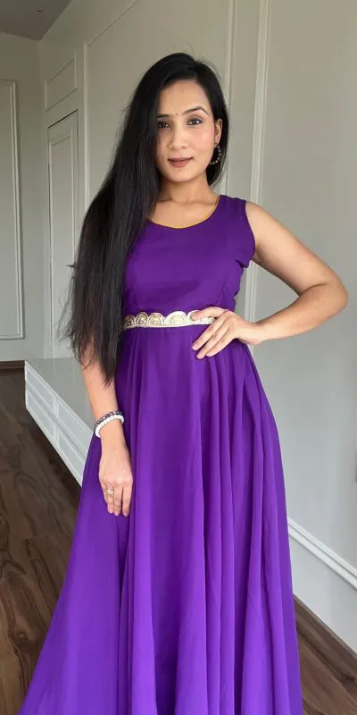  Ram 003 Purple Color Georgette Heavy Embroidery Anarkali Suit Casual, Wedding, Party, Festive, Events Etc. Expected Delivery 4-6 Working Days @1999/- | Anarkali Suits, Bollywood Anarkali, Creative-Anarkali, Designer Anarkali, Embroidered Anarkali, Party Wear Anarkali