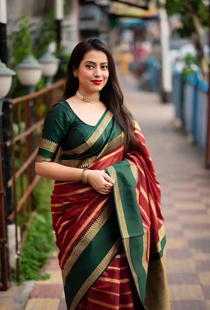 KP 5051 Green Color Soft Lichi Silk Jacquard Work Saree Rich Pallu Casual, Party Wear, Wedding, Events Etc. Expected Delivery 4-6 Working Days @1449/- | Designer Sarees, Sarees, Bollywood Sarees, Creative Sarees, Embroidered Sarees, Ethnic Saree, Modern Digital sarees, Party Wear Sarees