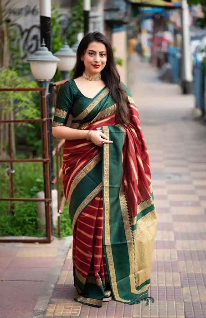 KP 5051 Green Color Soft Lichi Silk Jacquard Work Saree Rich Pallu Casual, Party Wear, Wedding, Events Etc. Expected Delivery 4-6 Working Days @1449/- | Designer Sarees, Sarees, Bollywood Sarees, Creative Sarees, Embroidered Sarees, Ethnic Saree, Modern Digital sarees, Party Wear Sarees
