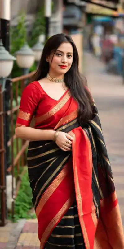 KP 5051 Red Color Soft Lichi Silk Jacquard Work Saree Rich Pallu Casual, Party Wear, Wedding, Events Etc. Expected Delivery 4-6 Working Days @1449/- | Designer Sarees, Sarees, Bollywood Sarees, Creative Sarees, Embroidered Sarees, Ethnic Saree, Modern Digital sarees, Party Wear Sarees