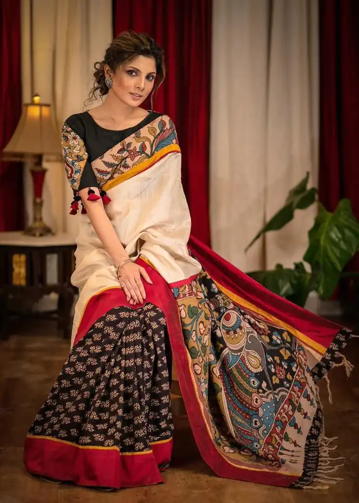 NT 324 Black And Cream Color Plain Linen Digital Printed Saree All Over Saree Events Casual Wedding Festive . Expected Delivery  4-6 Working Days @1450/- | Designer Sarees, Sarees, Bollywood Sarees, Creative Sarees, Embroidered Sarees, Ethnic Saree, Modern Digital sarees, Party Wear Sarees