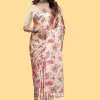 Nice Cream Color Devsena Soft Silk Digital Printed Work Saree