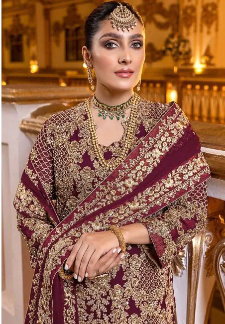 FC 119 Maroon Georgette Coding Sequence Embroidery With Stone Work Kurti Wedding, Party, Festive, Events Etc. Expected Delivery 4-6 Working Days  @2099 | Kurti, Bollywood Kurti, Creative Kurtis, Designer Kurti, Party Wear Kurti, Selfie Kurti