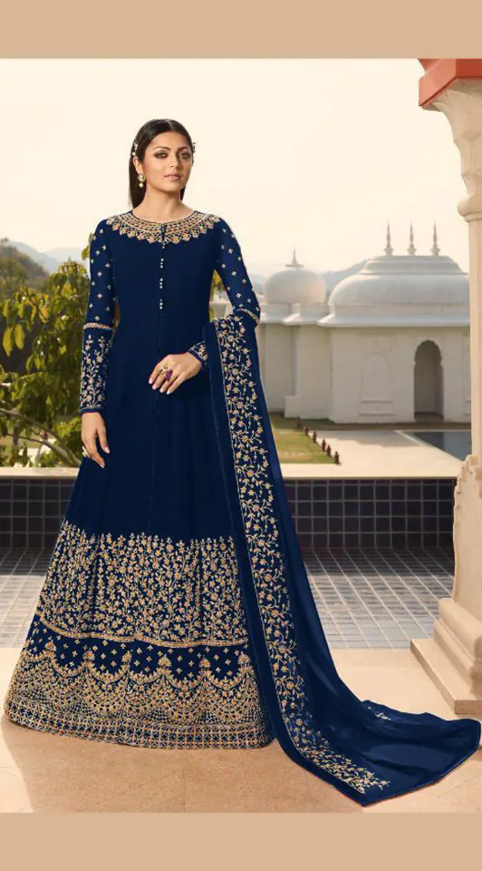 LT NITYA 3803 Navy Blue Color Georgette With Cording Work Sharara Suit Wedding, Festive, Party Events Etc. Expected Delivery 4-6 Working Days @1949/- | Jump Suits, Salwar suit, Casual Suits, Creative suits, Designer Suits, Palazzo Suits, Party Wear Suits, Patiala Suits, Straight Suits