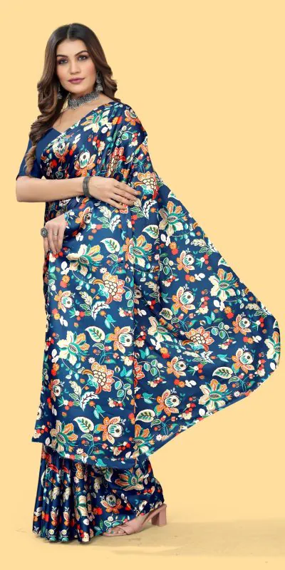 Veechis 108 Royal Blue Color Heavy Devsena Soft Silk Beautiful Digital Printed Saree Casual, Party Festive, Events. Expected Delivery 4-6 Working Days @1599 | Designer Sarees, Sarees, Bollywood Sarees, Creative Sarees, Embroidered Sarees, Modern Digital sarees, Party Wear Sarees
