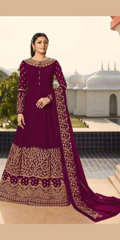 LT NITYA 3803 Wine Color Georgette With Cording Work Sharara Suit Wedding, Festive, Party Events Etc. Expected Delivery 4-6 Working Days @1949/- | Jump Suits, Salwar suit, Casual Suits, Creative suits, Designer Suits, Palazzo Suits, Party Wear Suits, Patiala Suits, Straight Suits