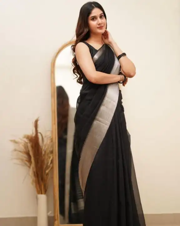 DDF Silver Black 3 Color Banarasi Soft Silk Ordinary Design Saree Casual, Party Wear, Events, Festivals Wear Etc. Expected Delivery 4-6 Working Days 1399/- | Designer Sarees, Sarees, Bollywood Sarees, Creative Sarees, Embroidered Sarees, Ethnic Saree, Modern Digital sarees, Party Wear Sarees