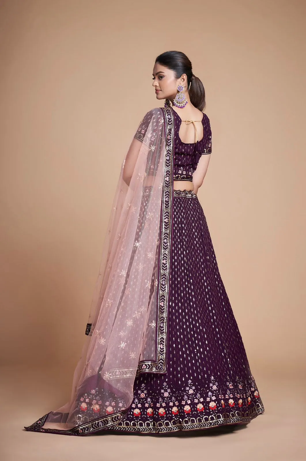 RC 247 Coffee Color Heavy Georgette Embroidery Sequins Lehenga Choli Casual, Party Wedding, Festive, Events Etc. Delivery  4-6 Working Days 4999/- | Lehenga, Bollywood Lehenga, Creative Lehenga, Designer Lehenga, Embroidered Lehenga, Party Wear Lehenga